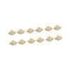 Gold Color American Diamond Stud Earrings Combo Of 6 Pairs (ADSE172CMB)