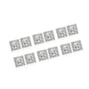 Silver Color American Diamond Stud Earrings Combo Of 6 Pairs (ADSE173CMB)