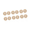 White Color American Diamond Stud Earrings Combo Of 6 Pairs (ADSE176CMB)