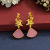 Pink Color Glass Stone Amrapali Earrings (AMPE364PNK)