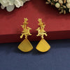 Yellow Color Glass Stone Amrapali Earrings (AMPE364YLW)