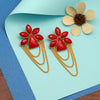 Red Color Amrapali Earrings (AMPE376RED)