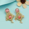 Pink Color Amrapali Earrings (AMPE386PNK)
