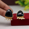 Black Color Amrapali Earrings (AMPE387BLK)