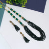 Green Color Stone Necklace Set (AMPN128GRN)