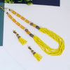 Yellow Color Stone Necklace Set (AMPN128YLW)