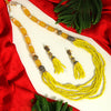 Yellow Color Stone Necklace Set (AMPN128YLW)