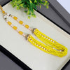 Yellow Color Stone Necklace Set (AMPN129YLW)