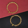 Maroon Color Rhinestone Anklets (ANK1013MRN)