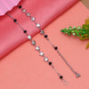 Black & Silver Color 6 Pair Of Anklets (ANK102CMB)