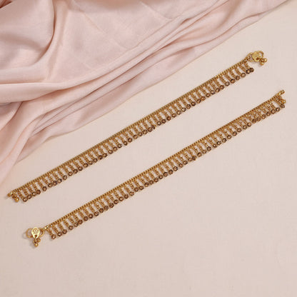 Gold Color Anklets (ANK1066GLD)