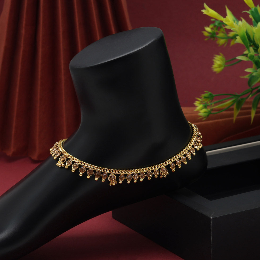 Gold Color Anklets (ANK1073GLD)