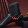 Red Color Oxidised Anklets (ANK1096RED)