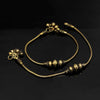 Gold Color Traditional Anklets For Girls & Women (ANK63GLD)