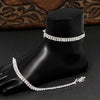 Silver Color Rhinestone Anklets (ANK679SLV)