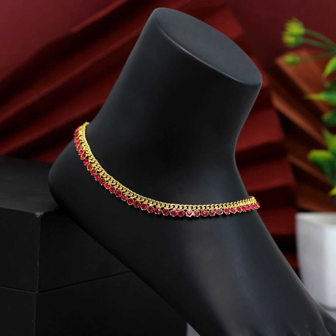 Rani Color Rhinestone Anklets (ANK919RNI)
