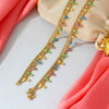 Multi Color Rhinestone Anklets (ANK923MLT)