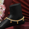 Gold Color Rhinestone Anklets (ANK936GLD)