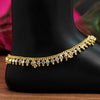 Gold Color Rhinestone Anklets (ANK962WHT)