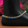 Blue Color Rhinestone Anklets (ANK967BLU)