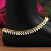 White Color Rhinestone Anklets (ANK969WHT)
