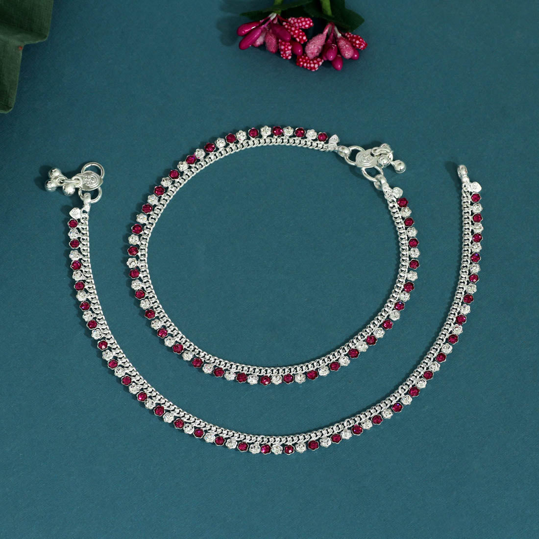 Rani Color Rhinestone Anklets (ANK985RNI)