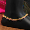 Pink Color Rhinestone Anklets (ANK993PNK)