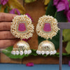 Purple Color Antique Jhumka Earrings (ANTE1465PRP)