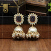 Grey Color Antique Jhumka Earrings (ANTE1470GRY)