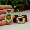 Yellow Color Antique Earrings (ANTE1476YLW)