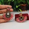 Magenta Color Antique Earrings (ANTE1477MNT)