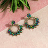 Green Color Antique Earrings (ANTE1483GRN)