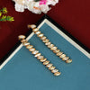 Gold Color Antique Rivoli Stone Earrings (ANTE1496GLD)