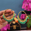 Green Color Antique Earrings (ANTE1533GRN)