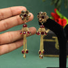 Maroon Color Antique Stone Earrings (ANTE1556MRN)