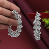 Silver Color Antique Earrings (ANTE1586SLV)