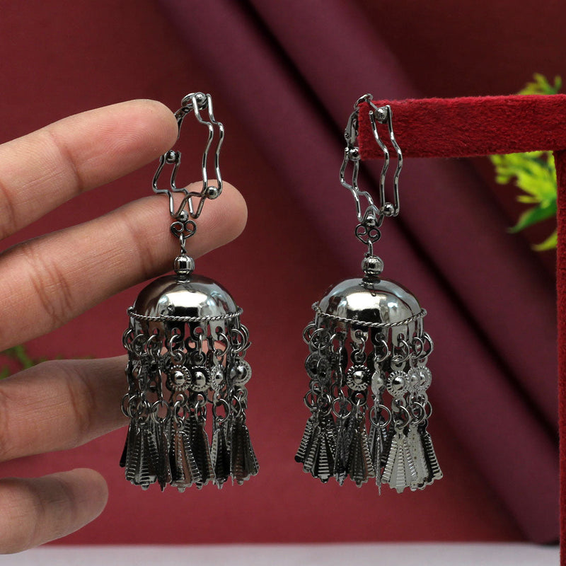 Black Color Antique Earrings (ANTE1587BLK)