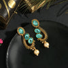 Sea Green Color Antique Earrings (ANTE1589SGRN)