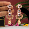 Pink Color Antique Earrings (ANTE1591PNK)
