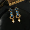 Blue Color Antique Earrings (ANTE1592BLU)