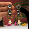 Gray Color Antique Earrings (ANTE1592GRY)