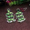 Green Color Antique Earrings (ANTE1595GRN)