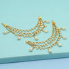 White Color Antique Earrings Chain (ANTE1597WHT)