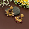 Maroon Color Antique Earrings (ANTE1606MRN)