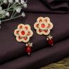 Red Color Antique Earrings (ANTE1613RED)