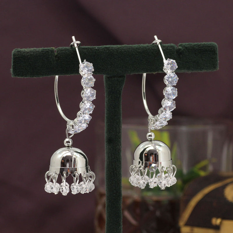 White Color Antique Earrings (ANTE1646WHT)