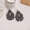 Gray Color Black Antique Earrings (ANTE1648GRY)