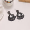 Gray Color Black Antique Earrings (ANTE1651GRY)
