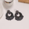 Gray Color Black Antique Earrings (ANTE1652GRY)