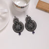 Gray Color Black Antique Earrings (ANTE1654GRY)